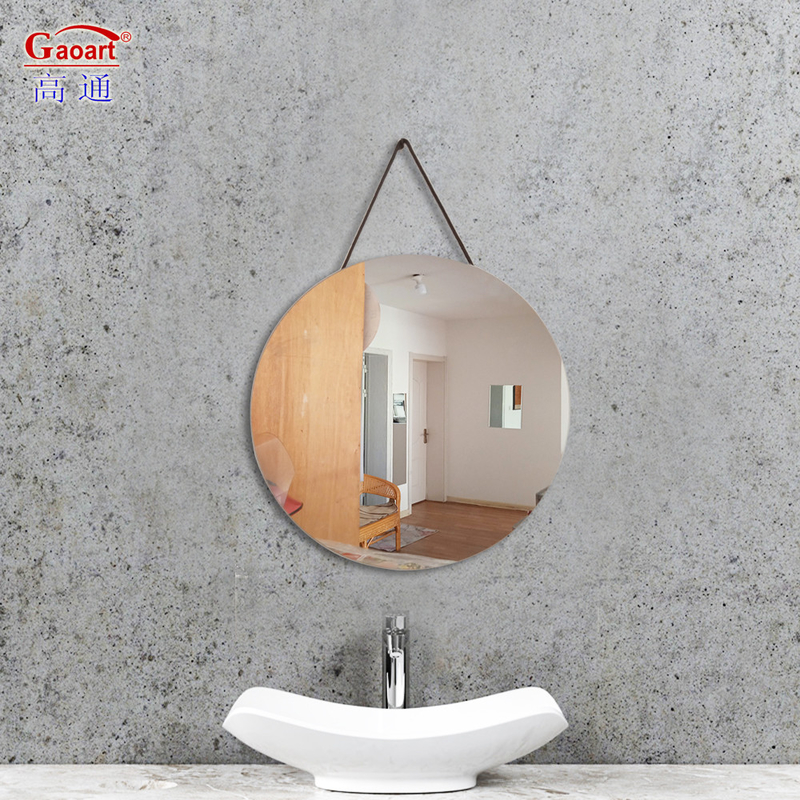 Onregelmatige vorm Muurspiegel Modern ontwerp voor schoonheidssalon Beveled Edge Groot glas