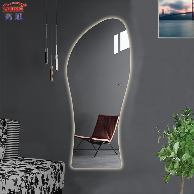 Moderne ontwerp glas spiegel LED wandlicht voor slimme badkamer woonkamer decoraties