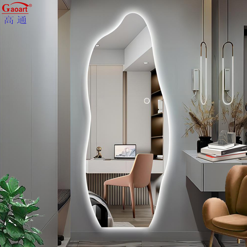 Glas spiegel badkamer LED licht Smart Defogger Antifog verlicht draagbare spiegel klein
