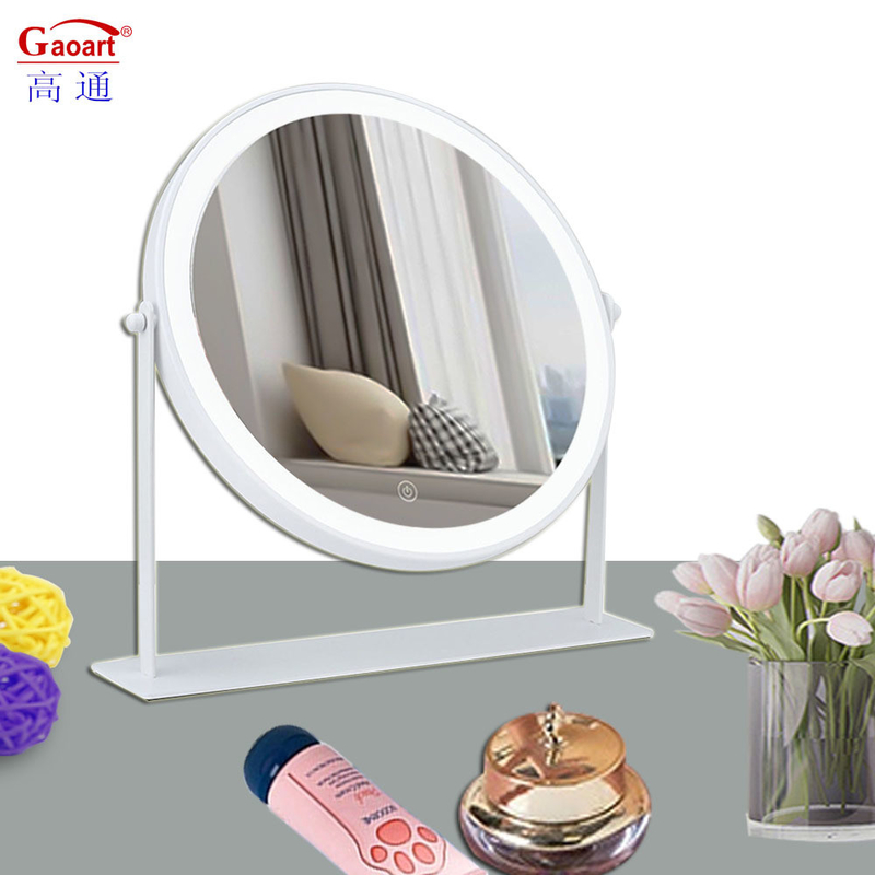 Metalen glazen spiegel LED Custom Makeup Vanity Compact Ideaal voor alledaagse en huishoudelijke inrichting