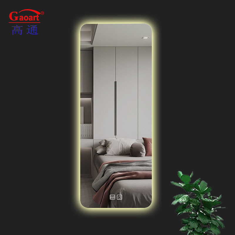 Moderne glazen spiegel Grote slimme badkamer spiegel voor overgrote wanddecoratie