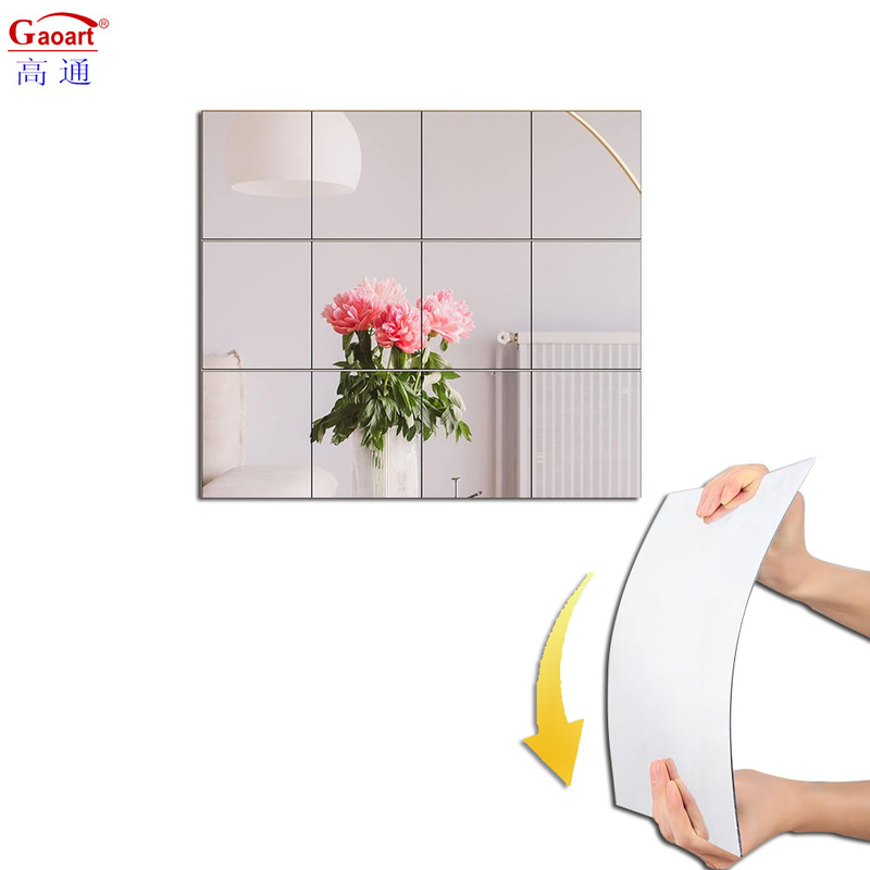 Acrylplaat Spiegel Custom Design Huis Decor Muur Plastic Kleefkleven Voor Huis