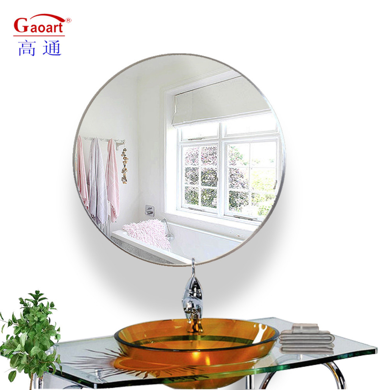 Persoonlijke grootte Ronde wandspiegel voor badkamer decoratief in Noorse moderne esthetiek