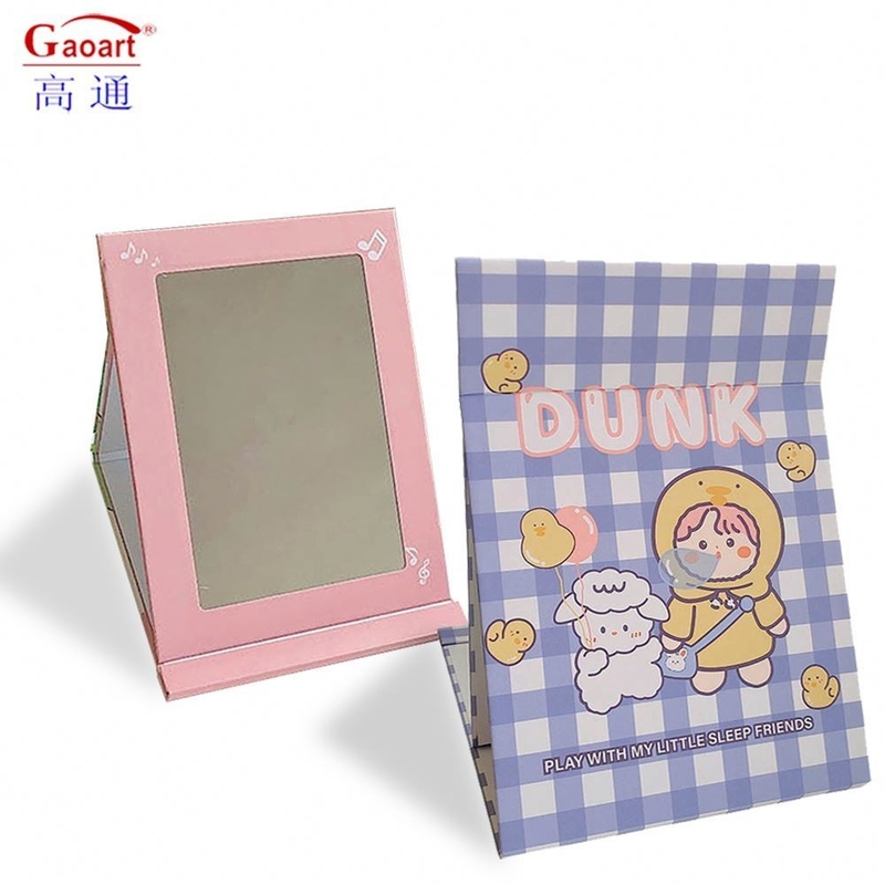 Op maat gemaakte Mini Ronde Pocket Vanity Hartvormige Make-up Compacte Spiegel voor Touch-Ups