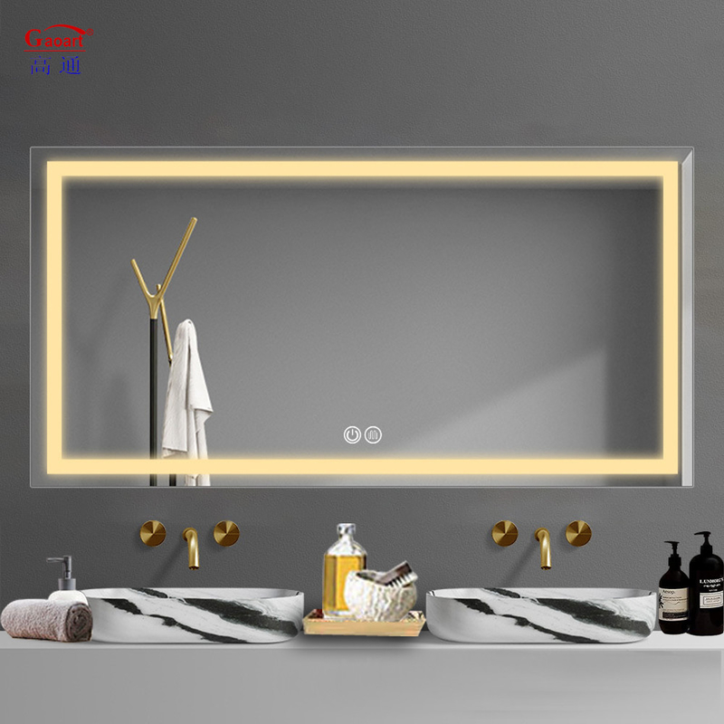 Touch Switch Mode Ronde Led Light Wand Volle lengte Douche Mistloze slaapkamer decoratie Smart Voor badkamer spiegel