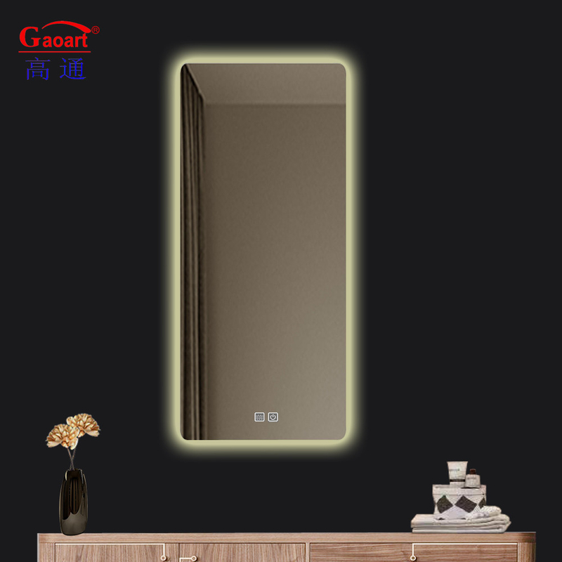 Modern Design Glas Waterdicht Smart Fitness Bevelleed Touch Mirror Met Led Voor Hotel