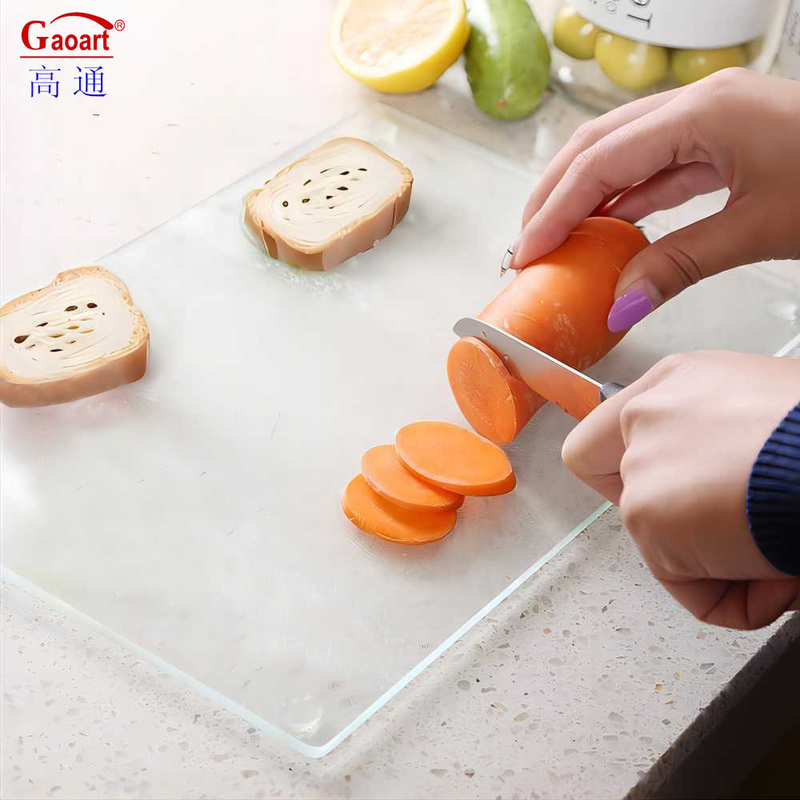 Keuken Accessoires Toughened Square Tempered Glass Cheese Cutting Board voor het hele seizoen