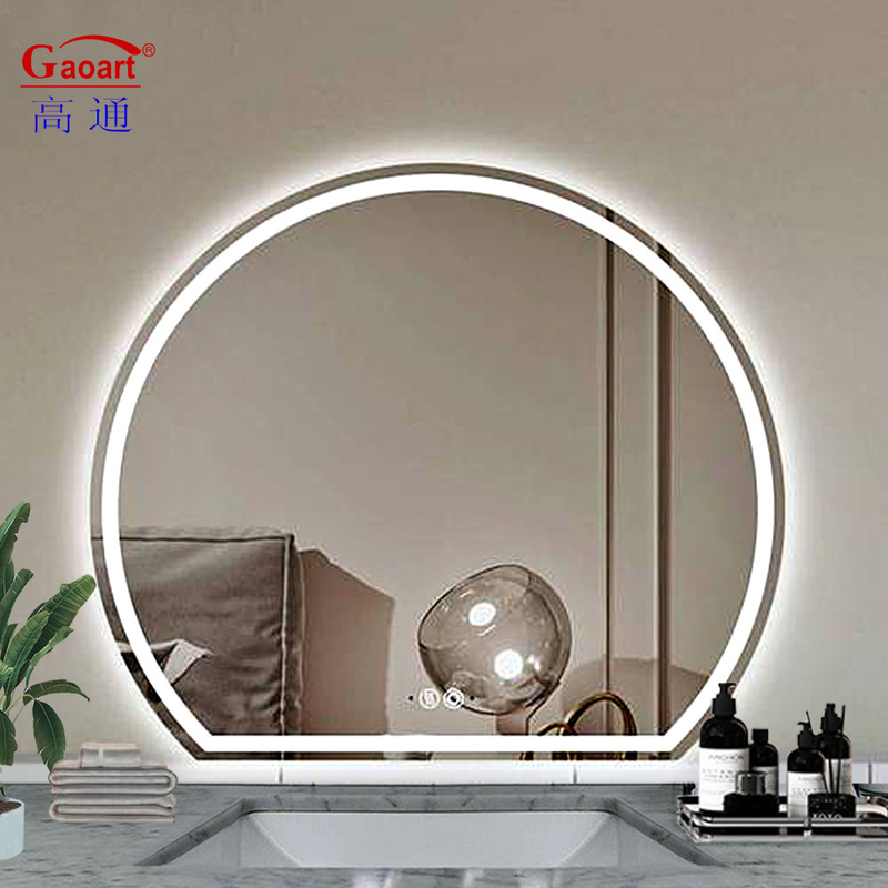 Gepersonaliseerde grootte Smart Glass Led Salon Touch Screen Badkamer spiegel voor LED wandlicht