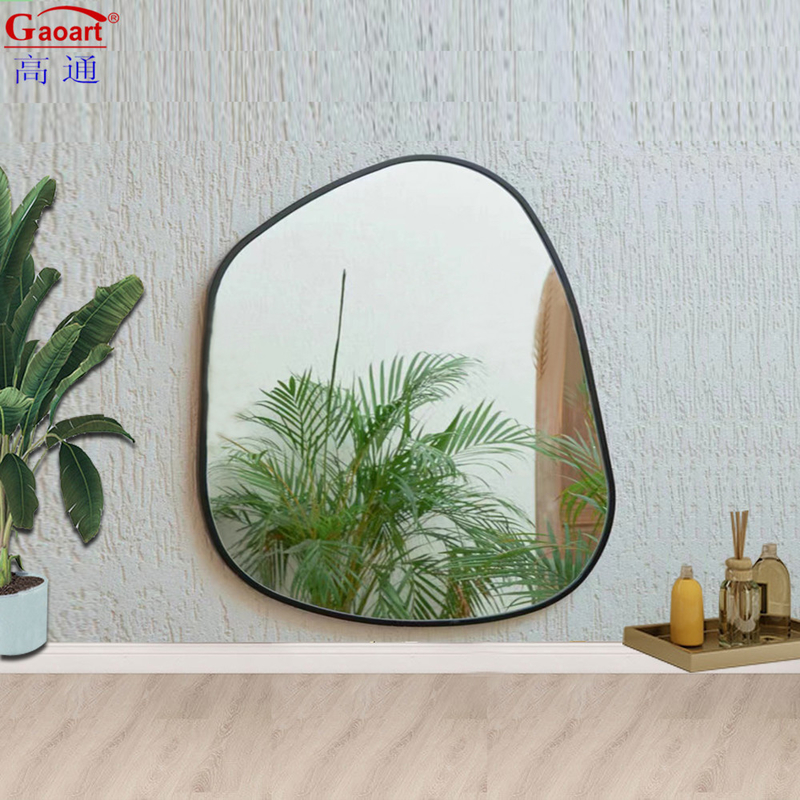 Houten frame spiegel voor wand decoratie vloerlengte spiegel modern rustiek ontwerp
