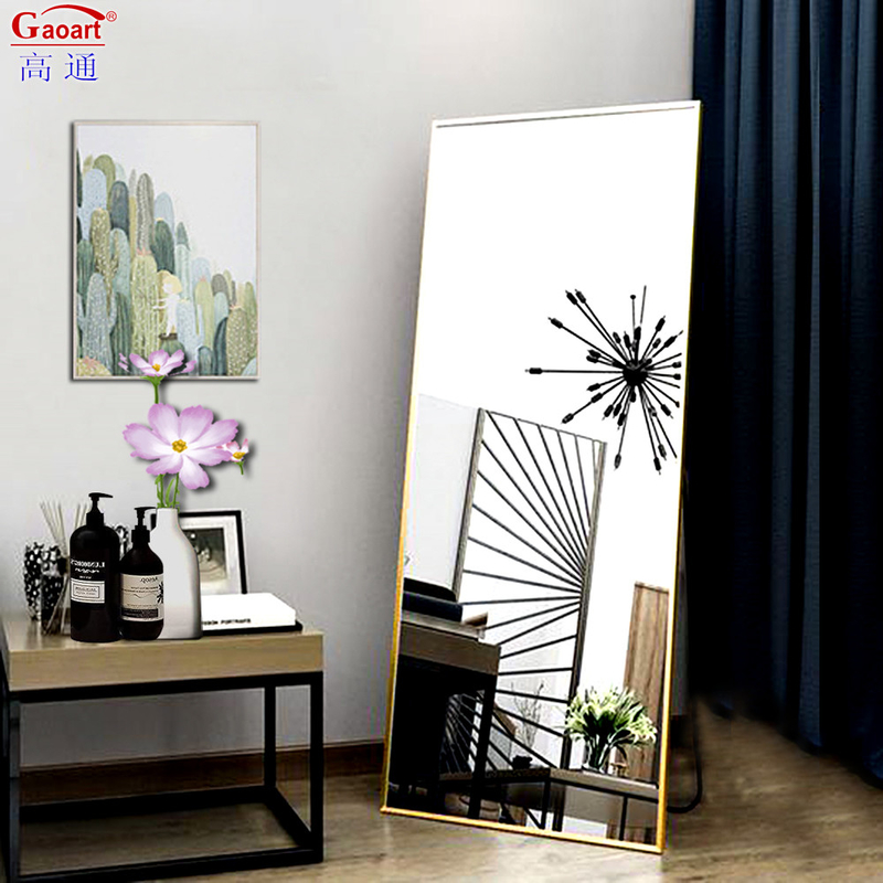 Europese stijl Home Decor Spiegel Volle lengte bekleding met aluminium frame