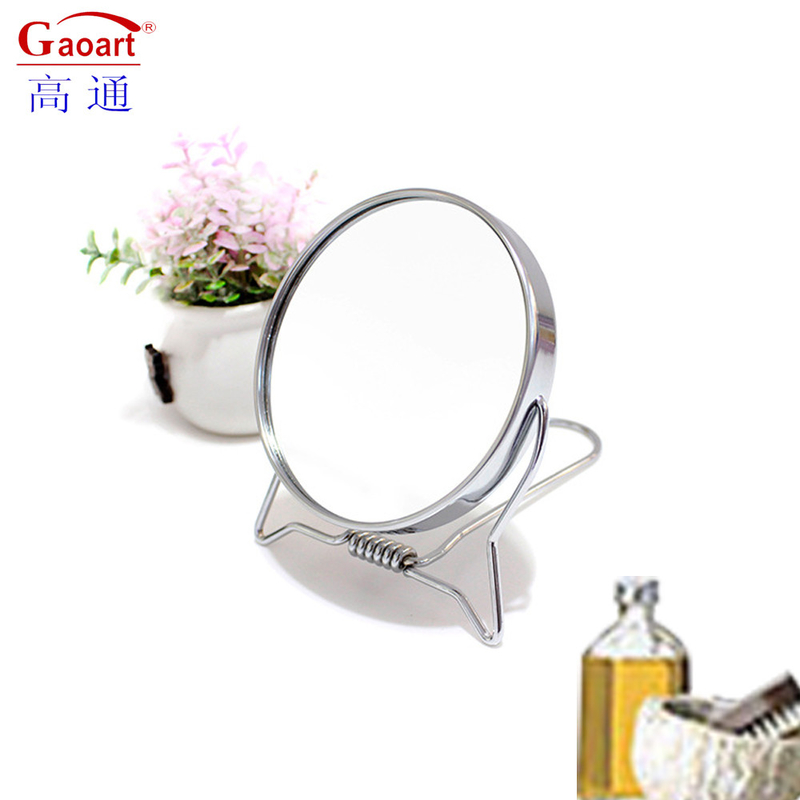 Schattige Reizing Vanity Cosmetic Vierkante Pocket Table Desktop Make-up Top Mirror Customized Packaging