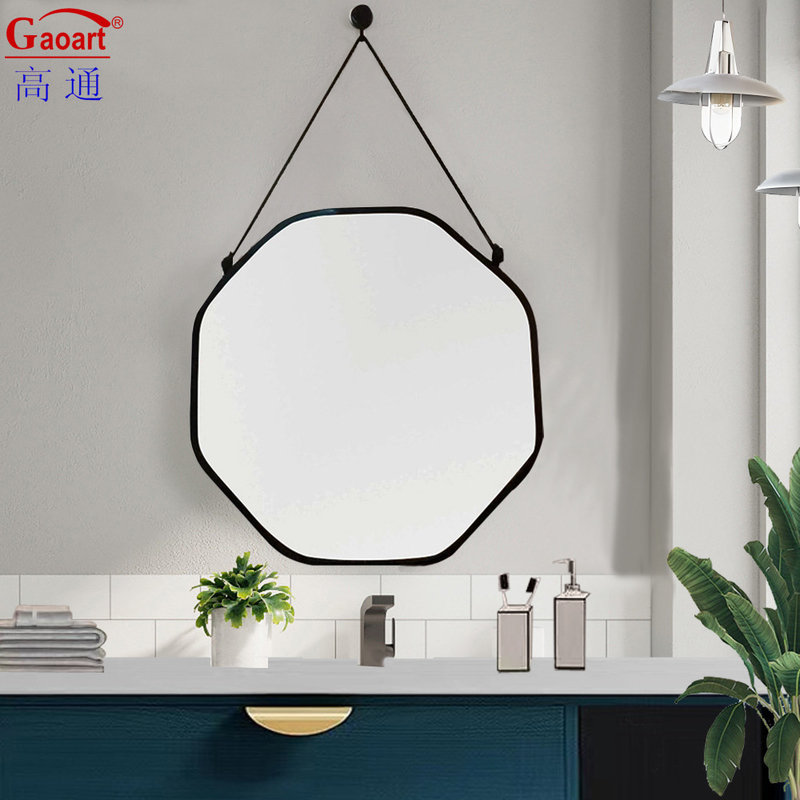 Art Deco Plastic Frame Mirror voor badkamerversiering en dagelijks gebruik