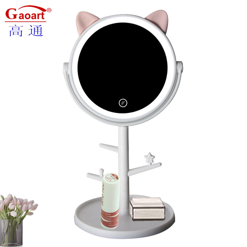 6 inch eenvoudige make-up spiegel met verstelbare hoek en handig ingebouwd in de lade