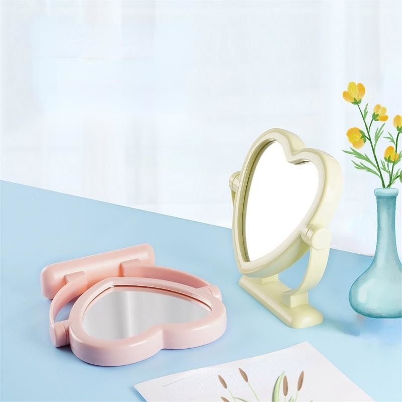 Make-up spiegel met vergrootglas en regelmatige spiegel voor nauwkeurige make-up toepassing